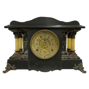 CS-18643 - Antique Seth Thomas Adamantine Mantle Clock