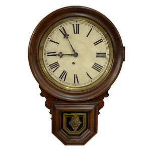 CS-19073 - Antique E.Ingraham Dew Drop Wall Clock